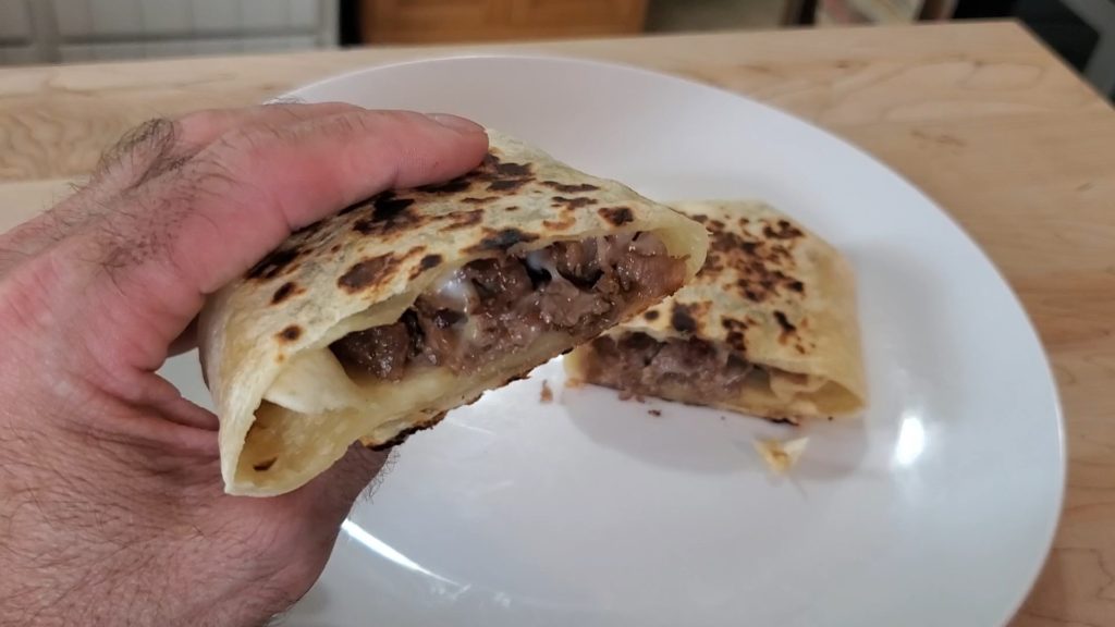 Philly cheese steak burritos