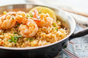 garlic shrimp with rice recipe